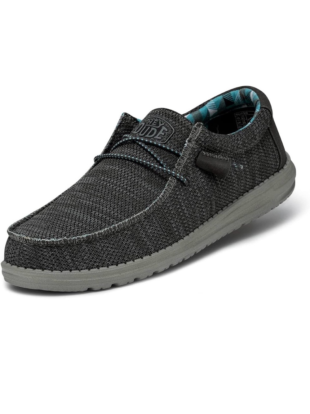 NWT Hey Dude Wally Sox Slip-On Shoes - Charcoal Gray Men's 13